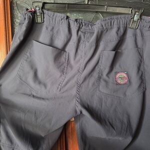 Koi lite Women's Gray Scrub Pants Slim Fit Medium Petite